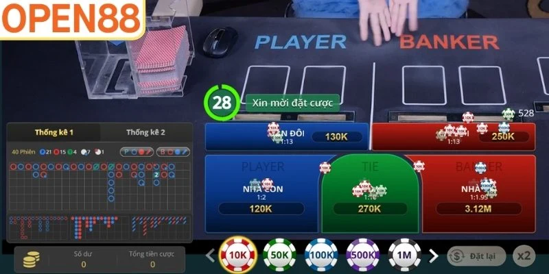 Khám phá sức hút đặc trưng của baccarat Open88